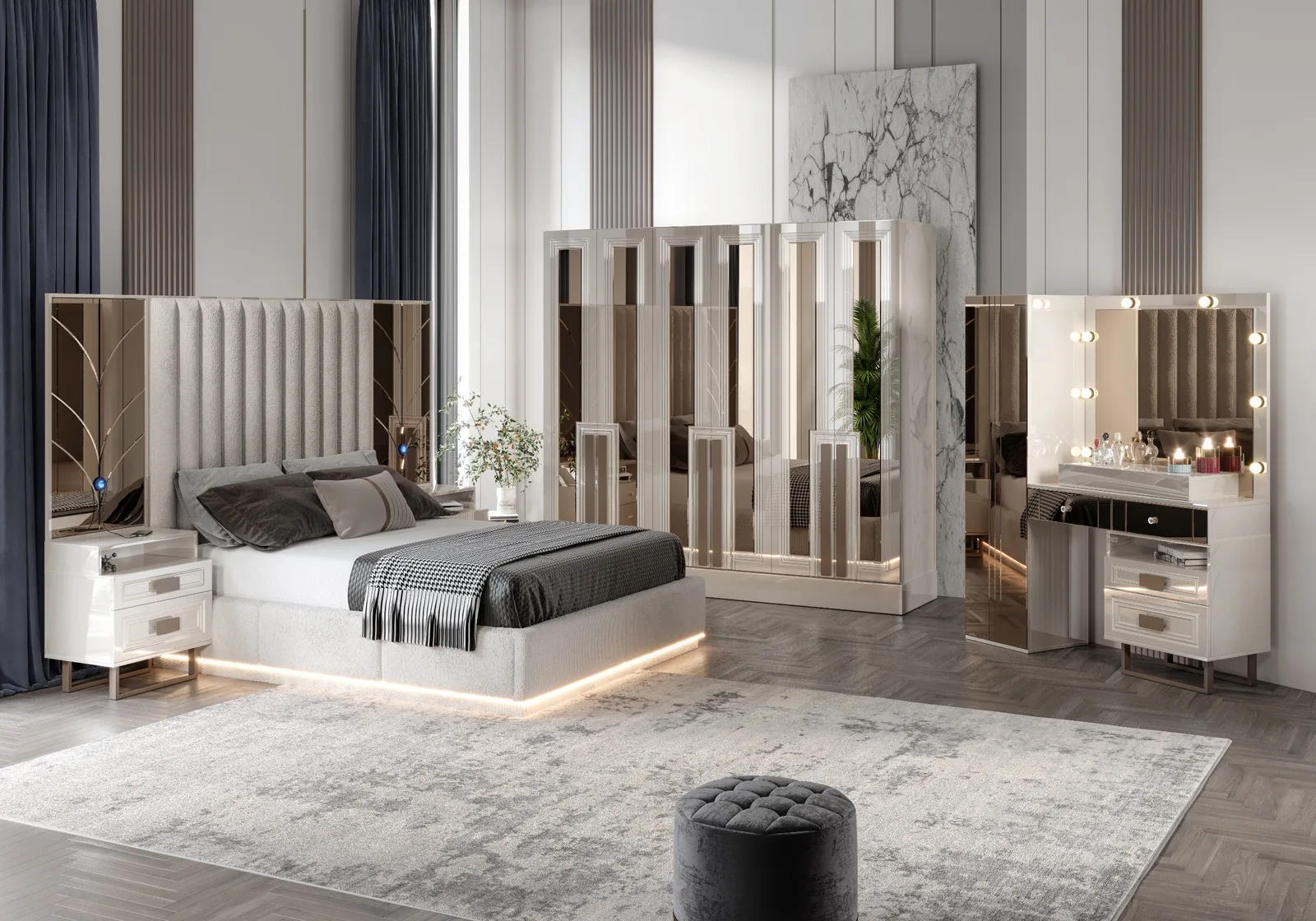 Fendi Yatak Odası Takımı
