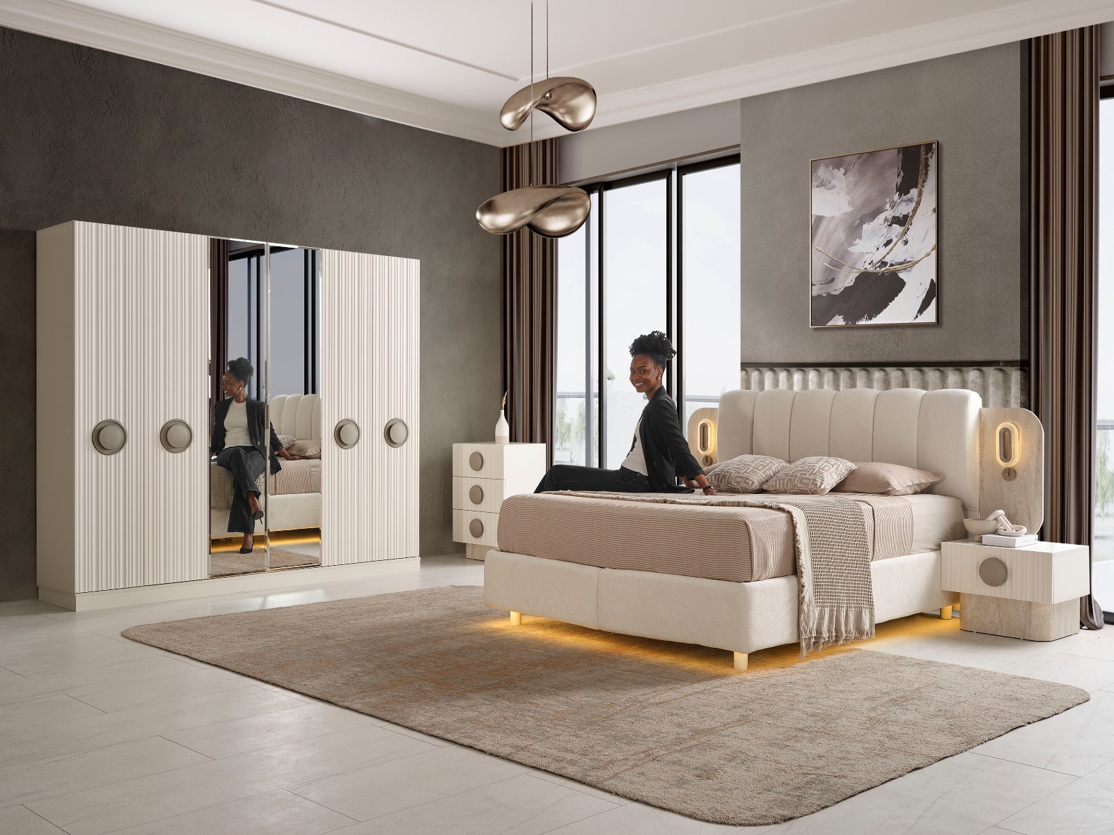 Segovia 6 kapılı Gardrop